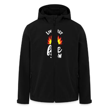 Pottery Class Clay Artist Ceramics Studio Wheel - Men’s Recycled Softshell Jacket by Stanley/Stella - black - Front - AI Model Male 185 light (185cm)