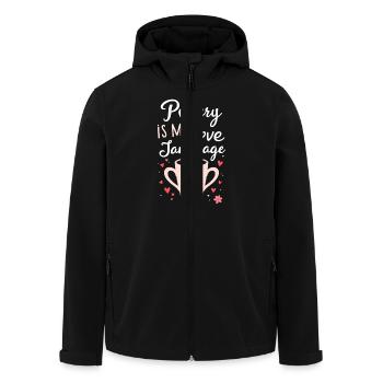 Pottery Class Clay Artist Ceramics Studio Wheel - Men’s Recycled Softshell Jacket by Stanley/Stella - black - Front - AI Model Male 185 light (185cm)