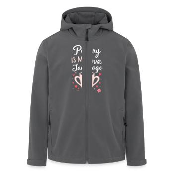 Pottery Class Clay Artist Ceramics Studio Wheel - Men’s Recycled Softshell Jacket by Stanley/Stella - anthracite - Front - AI Model Male 185 light (185cm)