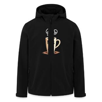 Pottery Class Clay Artist Ceramics Studio Wheel - Men’s Recycled Softshell Jacket by Stanley/Stella - black - Front - AI Model Male 185 light (185cm)