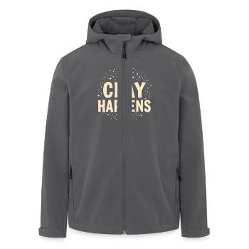 Pottery Class Clay Artist Ceramics Studio Wheel - Men’s Recycled Softshell Jacket by Stanley/Stella - black - Front - AI Model Male 185 light (185cm)