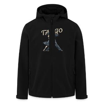 L’élégance du tango : un moment de danse passionnée - Veste softshell homme en polyester recyclé Stanley/Stella - noir - Devant - AI Model Male 185 light (185cm)