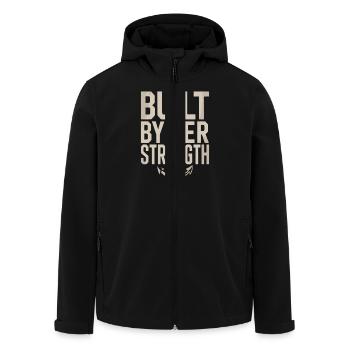 Raised by a queen, single parent - Men’s Recycled Softshell Jacket by Stanley/Stella - black - Front - AI Model Male 185 light (185cm)