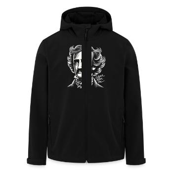 Edgar Allan Poe Littérature gothique Fan Poésie sombre - Veste softshell homme en polyester recyclé Stanley/Stella - noir - Devant - AI Model Male 185 light (185cm)