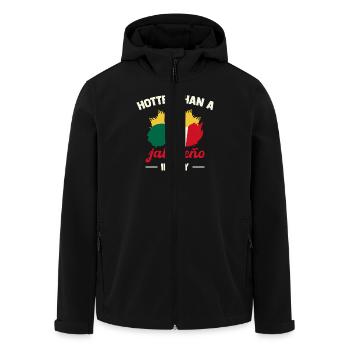 Mexiko Geschenk Für Mexikaner Jalapeno - Recycelte Männer Softshell-Jacke von Stanley/Stella - Schwarz - Vorne - AI Model Male 185 light (185cm)