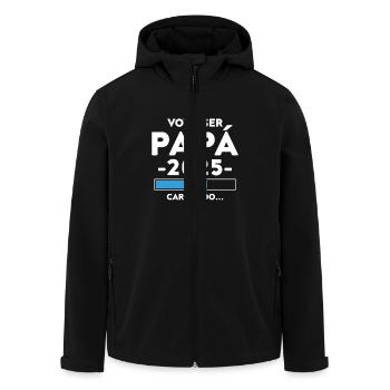 Future Potato 2025 Potato Loading 2025 Potato 2025 - Men’s Recycled Softshell Jacket by Stanley/Stella - black - Front - AI Model Male 185 light (185cm)