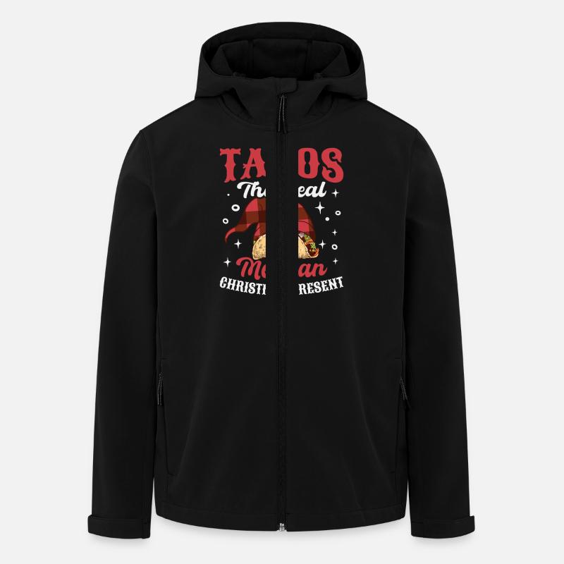Tacos mexicains Tacos mexicains - Veste softshell homme en polyester recyclé Stanley/Stella - noir
