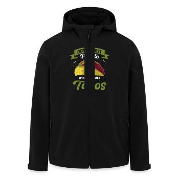 Mexico Tacos Mexican Tacos - Men’s Recycled Softshell Jacket by Stanley/Stella - black - Front - AI Model Male 185 light (185cm)