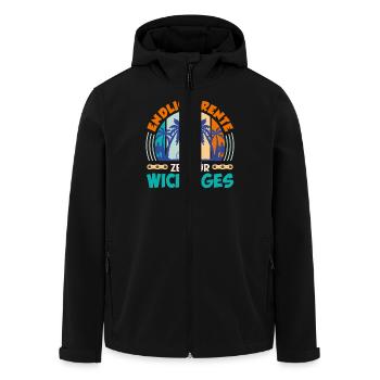 Opa ENDLICH RENTE ZEIT FÜR WICHTIGES Lustiges - Recycelte Männer Softshell-Jacke von Stanley/Stella - Schwarz - Vorne - AI Model Male 185 light (185cm)