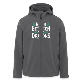 Lecteur de livres fantastiques Amateur d’histoires magiques - Veste softshell homme en polyester recyclé Stanley/Stella - charbon - Devant - AI Model Male 185 light (185cm)