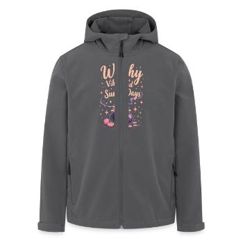 Summer Witches Beach Witch Aesthetic Sun Magic - Men’s Recycled Softshell Jacket by Stanley/Stella - anthracite - Front - AI Model Male 185 light (185cm)