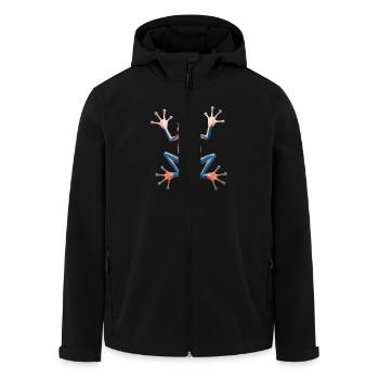 Des œuvres d’art fascinantes sur les grenouilles pour les amoureux de la nature - Veste softshell homme en polyester recyclé Stanley/Stella - noir - Devant - AI Model Male 185 light (185cm)