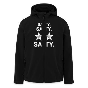 Salé - Veste softshell homme en polyester recyclé Stanley/Stella - noir - Devant - AI Model Male 185 light (185cm)