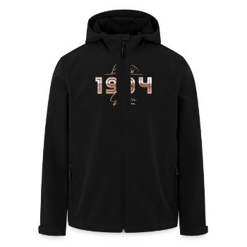Édition limitée 1994 Cadeau d’anniversaire rétro - Veste softshell homme en polyester recyclé Stanley/Stella - noir - Devant - AI Model Male 185 light (185cm)