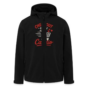 Der Wettbewerbsfähige Lebensmittelkäufer Fast Cart - Recycelte Männer Softshell-Jacke von Stanley/Stella - Schwarz - Vorne - AI Model Male 185 light (185cm)