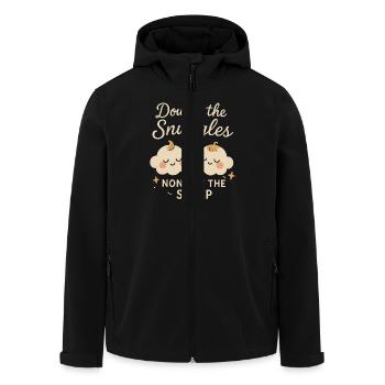 Twin Mom Life Double Trouble Parents Power - Men’s Recycled Softshell Jacket by Stanley/Stella - black - Front - AI Model Male 185 light (185cm)