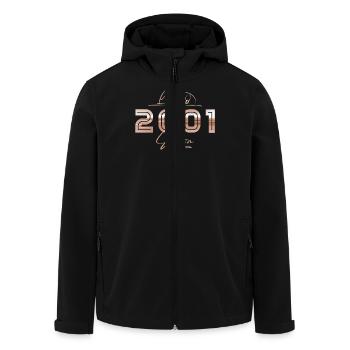 Limited 2001 Edition Retro Geburtstag Geschenk - Recycelte Männer Softshell-Jacke von Stanley/Stella - Schwarz - Vorne - AI Model Male 185 light (185cm)