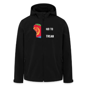 Stolz Eritreer Zu Sein Flagge Motiv - Recycelte Männer Softshell-Jacke von Stanley/Stella - Schwarz - Vorne - AI Model Male 185 light (185cm)