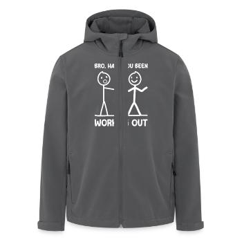 Working out Bodybuilding Bodybuilders Weight Lifting - Men’s Recycled Softshell Jacket by Stanley/Stella - anthracite - Front - AI Model Male 185 light (185cm)