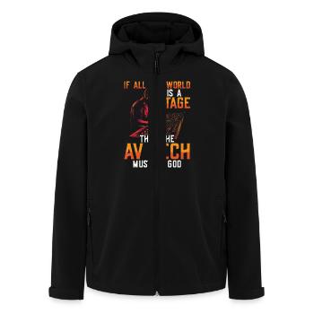 AV-Technik AV-Techniker Audiovisueller Techniker - Recycelte Männer Softshell-Jacke von Stanley/Stella - Schwarz - Vorne - AI Model Male 185 light (185cm)
