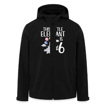 Elephant Lovers Gifts - Recycelte Männer Softshell-Jacke von Stanley/Stella - Schwarz - Vorne - AI Model Male 185 light (185cm)