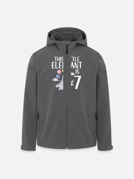 Elephant Lovers Gifts - Men’s Recycled Softshell Jacket by Stanley/Stella - black
