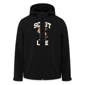 Scout Guide Scout Camping - Men’s Recycled Softshell Jacket by Stanley/Stella - black - Front - AI Model Male 185 light (185cm)