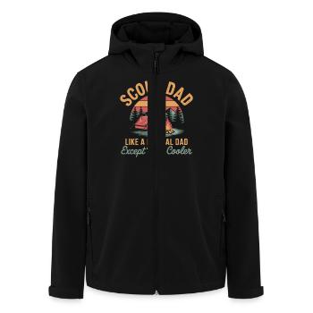Scout Guide Scout Camping - Men’s Recycled Softshell Jacket by Stanley/Stella - black - Front - AI Model Male 185 light (185cm)