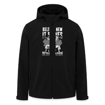 Belt as new as it shines like mine - Men’s Recycled Softshell Jacket by Stanley/Stella - black - Front - AI Model Male 185 light (185cm)