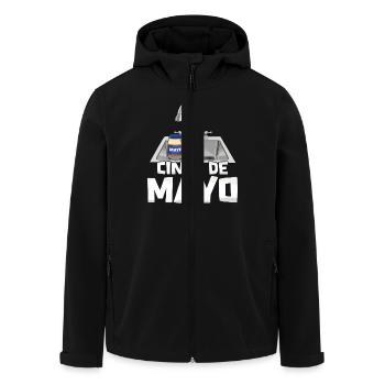 Cinco De Mayo Funny Washbasin Motif - Men’s Recycled Softshell Jacket by Stanley/Stella - black - Front - AI Model Male 185 light (185cm)