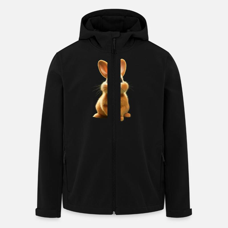 Lapin de Pâques - Veste softshell homme en polyester recyclé Stanley/Stella - noir