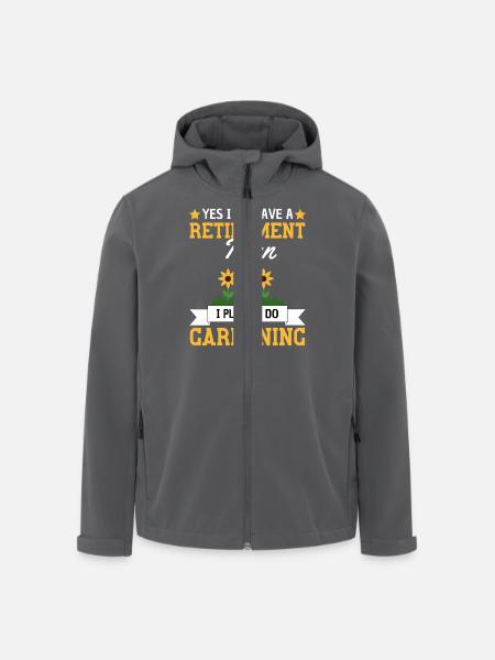Lustiger Ruhestand Garten Spruch - Recycelte Männer Softshell-Jacke von Stanley/Stella - Schwarz