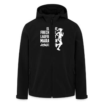 Mama ELEGANT FRECH UND LAUFBEREIT MUTTER Lustig - Recycelte Männer Softshell-Jacke von Stanley/Stella - Schwarz - Vorne - AI Model Male 185 light (185cm)