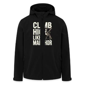 Markhor Lover Faune Animale Chèvre Sauvage Pakistan - Veste softshell homme en polyester recyclé Stanley/Stella - noir - Devant - AI Model Male 185 light (185cm)