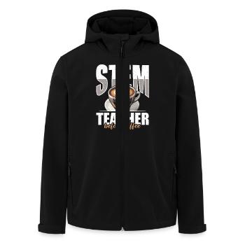 STEM Teacher Before Coffee Educator Coffee Lover - Recycelte Männer Softshell-Jacke von Stanley/Stella - Schwarz - Vorne - AI Model Male 185 light (185cm)