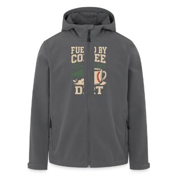 Baseball Mom Dugout Life Game Day Support Team Spi - Recycelte Männer Softshell-Jacke von Stanley/Stella - Anthrazit - Vorne - AI Model Male 185 light (185cm)