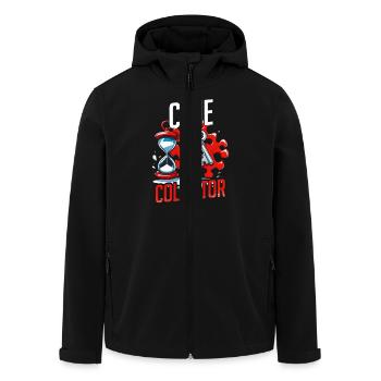 Escape Room Clue Collector - Veste softshell homme en polyester recyclé Stanley/Stella - noir - Devant - AI Model Male 185 light (185cm)