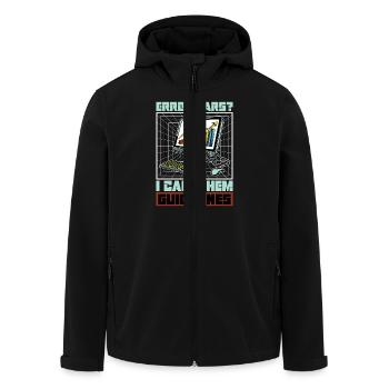Statistician Error Bars I Call Them Data Analysis - Men’s Recycled Softshell Jacket by Stanley/Stella - black - Front - AI Model Male 185 light (185cm)