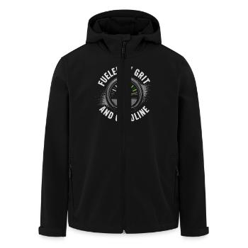 Frauen Im Trucking Weibliche Trucker-pride - Recycelte Männer Softshell-Jacke von Stanley/Stella - Schwarz - Vorne - AI Model Male 185 light (185cm)
