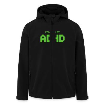 TDAH - Veste softshell homme en polyester recyclé Stanley/Stella - noir - Devant - AI Model Male 185 light (185cm)