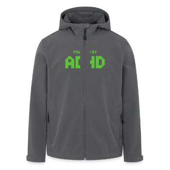 TDAH - Veste softshell homme en polyester recyclé Stanley/Stella - charbon - Devant - AI Model Male 185 light (185cm)