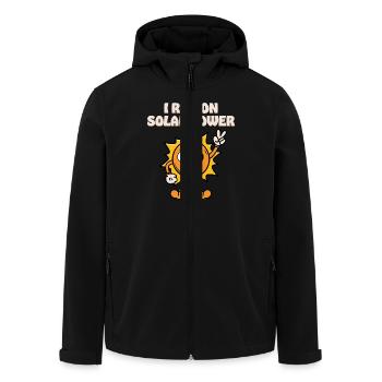 Je fonctionne à l’énergie solaire - Veste softshell homme en polyester recyclé Stanley/Stella - noir - Devant - AI Model Male 185 light (185cm)
