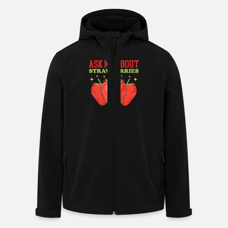 Strawberry Strawberry Gift - Men’s Recycled Softshell Jacket by Stanley/Stella - black