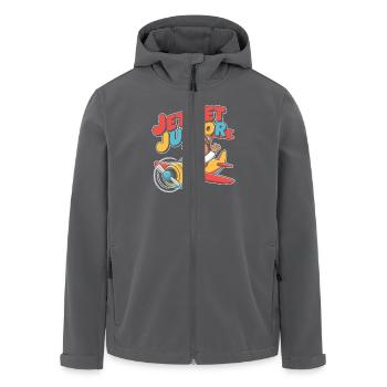 Premier vol Travel Memory Sky - Veste softshell homme en polyester recyclé Stanley/Stella - charbon - Devant - AI Model Male 185 light (185cm)
