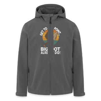Bigfoot Flint Stoneworking Arrowheads - Men’s Recycled Softshell Jacket by Stanley/Stella - anthracite - Front - AI Model Male 185 light (185cm)