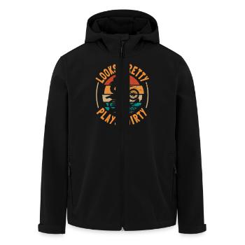 Motocross : Ça a l’air assez sale Roule sale - Veste softshell homme en polyester recyclé Stanley/Stella - noir - Devant - AI Model Male 185 light (185cm)