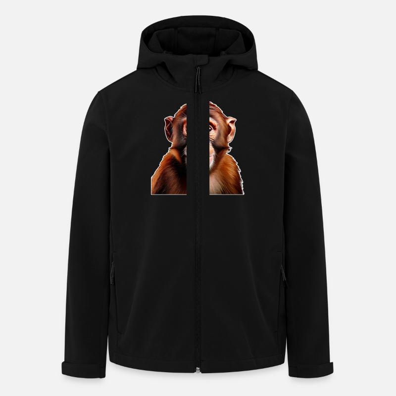 Monkey - Men’s Recycled Softshell Jacket by Stanley/Stella - black