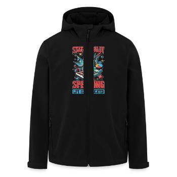 Statistically Speaking Data Scientist Statistician - Men’s Recycled Softshell Jacket by Stanley/Stella - black - Front - AI Model Male 185 light (185cm)