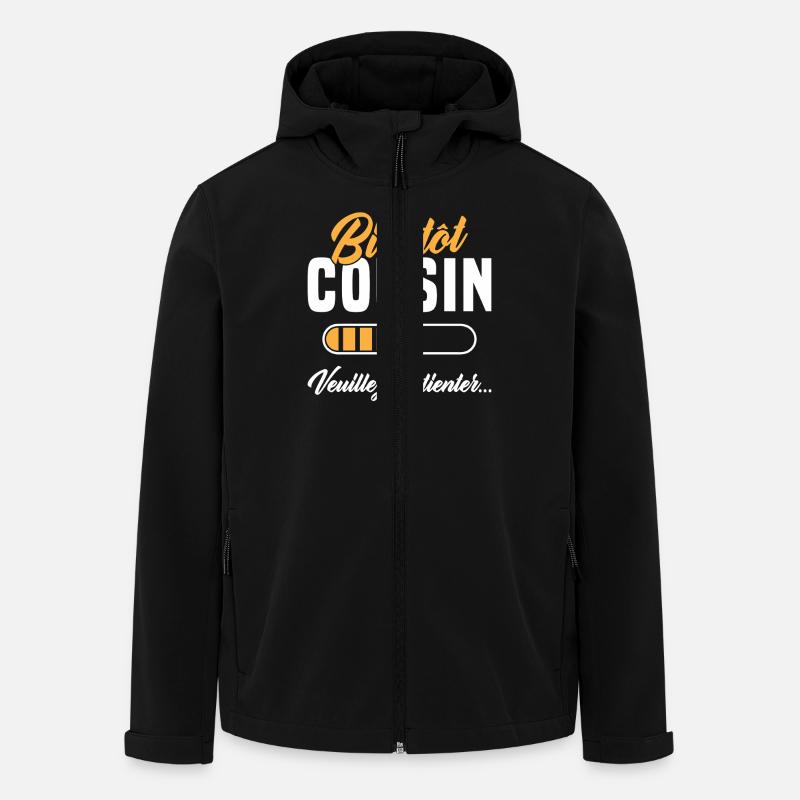 Bientôt Cousin veuillez patienter - Veste softshell homme en polyester recyclé Stanley/Stella - noir