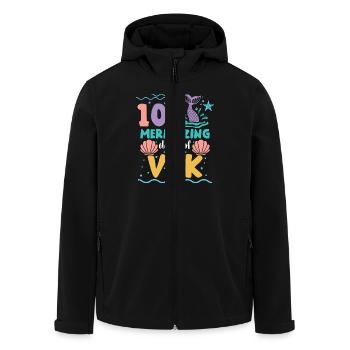 100 Faszinierende Tage Vpk - Recycelte Männer Softshell-Jacke von Stanley/Stella - Schwarz - Vorne - AI Model Male 185 light (185cm)